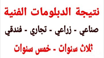 (ظهرت الآن).. نتيجة الدبلومات الفنية واعلان اسماء أوائل الدبلومات الفنية بنسبة نجاح70.9%