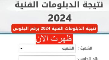 ظهرت الآن.. نتائج الدبلومات الفنية 2024 ورابط الحصول عليها