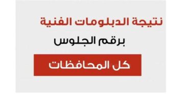 مبروك للناجح.. موقع نتيجة الدبلومات الفنية 2024 برقم الجلوس عبر اليوم السابع