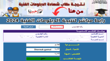 برقم الجلوس.. نتيجة الدبلومات الفنية 2024 الدور الأول عبر موقع الوزارة