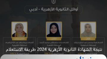 رابط لتجنب الضغط.. لينك نتيجة الشهادة الثانوية الأزهرية 2024 بوابة الأزهر الشريف برقم الجلوس 2024 علمي وأدبي