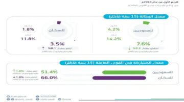 الهيئة العامة للإحصاء توضح نسبة البطالة في السعودية 2024.. تعرف على التفاصيل الآن