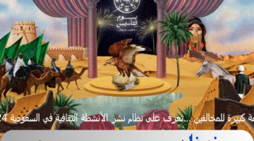 غرامة كبيرة للمخالفين …تعرف على نظام نشر الأنشطة الثقافية في السعودية 2024