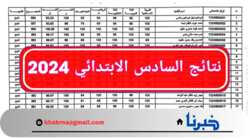نتائجنا.. نتائج السادس الإبتدائي العراقي الدور الثاني بابل والبصرة وجميع المحافظات 2024