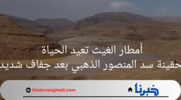 أمطار الغيث تعيد الحياة لحقينة سد المنصور الذهبي بعد جفاف شديد