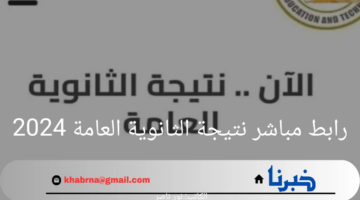 "ظهرت الآن".. نتيجة الثانوية العامة 2024 برقم الجلوس وكيفية استخراجها
