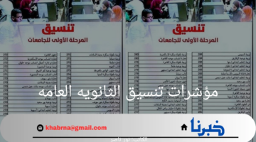 كلية طب.. مؤشرات تنسيق الثانويه العامه للأقسام العلمية لعام 2024