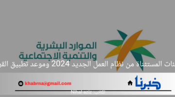 الفئات المستثناة من نظام العمل الجديد 2024 وموعد تطبيق القرار