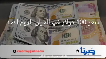 سعر 100 دولار في العراق اليوم الاحد 4 أغسطس 2024 في نهاية تعاملات البورصات العراقية