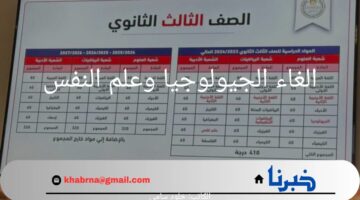 ما هي حقيقة الغاء الجيولوجيا وعلم النفس من مواد الثانوية العامة؟.. "وزارة التعليم" توضح