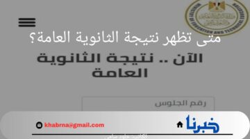 بدأ العد التنازلى متى تظهر نتيجة الثانوية العامة؟.. "وزارة التربية والتعليم" توضح