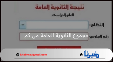 لحساب النسبة المئوية للطلبة الناجحين.. مجموع الثانوية العامة من كام للناجحين في الدور الأول 2024