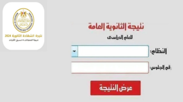 "ظهرت الآن " لينك شغال نتيجة الثانوية العامة 2024