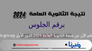 استعلم الآن عن نتيجة الثانوية العامة 2024 الدور الأول emis.gov.eg .. نسب نجاح مرتفعة في جميع المواد
