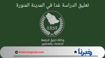 هل سيتم تعليق الدراسة غدا المدينة المنورة 8 سبتمبر 2024 ؟.. "وزارة التعليم" تحسم الجدل