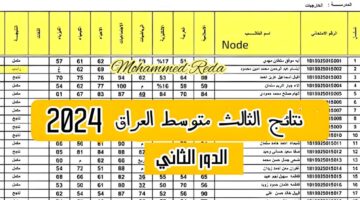 نتائج الثالث متوسط الدور الثاني 2024 جميع المحافظات.. موعد الإعلان وطريقة الاستعلام