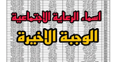 "حملها الان pdf".. أسماء الرعاية الاجتماعية الوجبة الأخيرة السابعة عبر منصة مظلتي spa.gov.iq