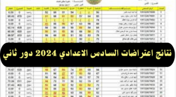 رابط سريع للاستعلام عن نتائج اعتراضات السادس الاعدادي 2024 دور ثاني