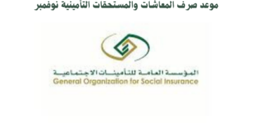 التأمينات الاجتماعية توضح موعد صرف المعاشات والمستحقات التأمينية لشهر نوفمبر 2024