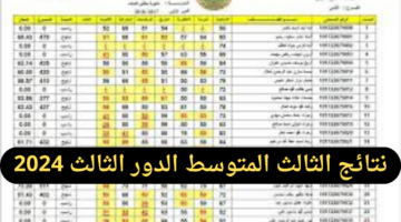 الاستعلام عن نتائج الثالث المتوسط الدور الثالث 2024 عبر epedu.gov.iq