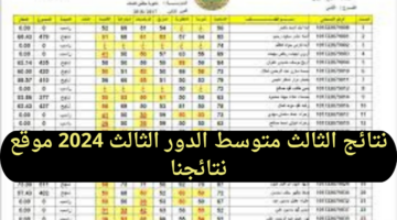 ظهرت الآن.. رابط الاستعلام عن نتائج الثالث متوسط الدور الثالث 2024 عبر موقع نتائجنا