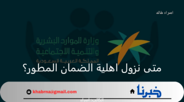 متى نزول اهلية الضمان المطور الدورة 36 عن شهر ديسمبر 2024؟.. البرنامج يوضح للمستفيدين