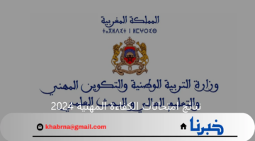 وزارة التربية الوطنية المغربية تكشف عن رابط الإستعلام عن نتائج امتحانات الكفاءة المهنية 2024 عبر الموقع الرسمي "men.gov.ma"