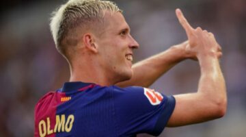 "بفضل تألق أولمو"..برشلونة يفرض سيطرته ويقسو على اسبانيول بثلاثية ويغرد في الصدارة