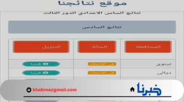 نزلها "كشوفات PDF".. رابط الاستعلام عن نتائج السادس الإعدادي دور ثالث 2024 عملي وادبي عبر نتائجنا عموم المحافظات وزارة التربية 