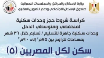 "هنا" رابط كراسة شروط سكن لكل المصريين 5 .. خطوات الحجز والشروط