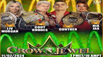 يوم العرض WWE Crown Jewel .. موعد عرض كروان جول 2024 والقنوات الناقلة لمشاهده نزالات النسخة 8 بالرياض