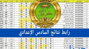 موقع وزارة التربية: رابط نتائج السادس الإعدادي الدور الثالث وكيفية الاستعلام