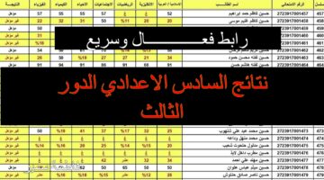 "كشوفات pdf" رابط نتائج السادس الاعدادي الدور الثالث 2024 على موقع وزارة التربية العراقية ونتائجنا جميع المحافظات