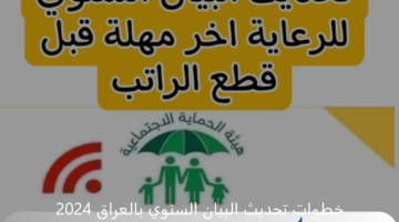 خطوات تحديث البيان السنوي بالعراق 2024 عبر spa.gov.iq والشروط والمستمسكات المطلوبة