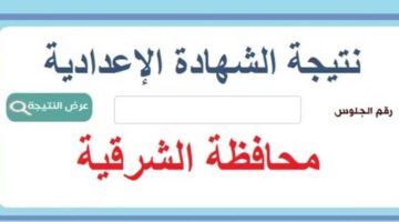 بالاسم ورقم الجلوس.. الاستعلام عن نتيجة الشهادة الإعدادية محافظة الشرقية الترم الأول 2025 "لينك مباشر"