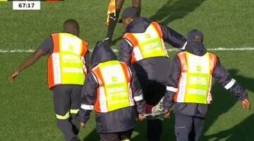 إصابة ياسر إبراهيم فى مباراة صن داونز.. وهدف ملغى للأهلي
