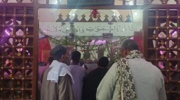 إقبال كبير على زيارة مقام سيدى أحمد الفولى بالمنيا.. فيديو