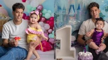 إمام عاشور ينشر صور الاحتفال بعيد ميلاد كتاليا