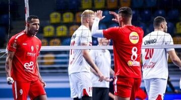 الأهلى يهزم الزمالك 3 - 1 فى نهائى كأس مصر للكرة الطائرة ويتوج باللقب.. صور