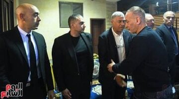 التوأم والأتربى وعبد الشافى فى عزاء حرم الجنرال محمود الجوهرى