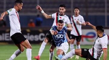 الجيش الملكى يتقدم بالهدف الأول على بيراميدز فى الدقيقة الثامنة