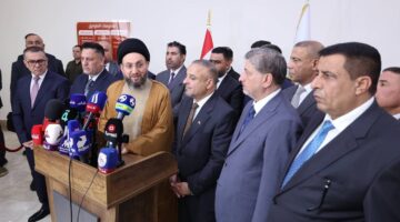 السيد الحكيم من صلاح الدين: يجب أن ننهي ملف النازحين بشكل كامل