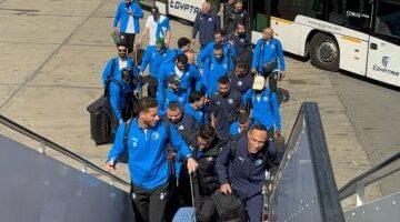 بعثة بيراميدز تغادر إلى المغرب لمواجهة الجيش الملكي فى دورى الأبطال.. صور