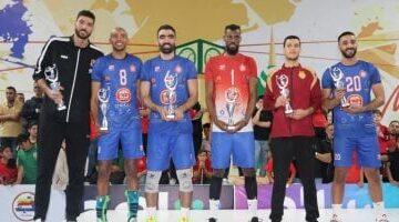 حمادة عثمان يتوج كأفضل سنتر بلوك في بطولة أفريقيا لكرة الطائرة