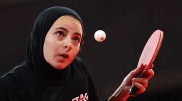 دينا مشرف تفوز على لاعبة هونج كونج بكأس العالم لتنس الطاولة