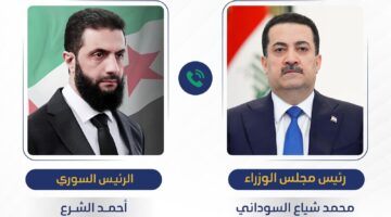 رئيس الوزراء يتبادل التهاني مع الشرع ويؤكد وقوف العراق إلى جانب خيارات الشعب السوري