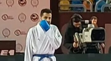 زياد علي يحقق فضية الدوري العالمي للكاراتيه