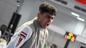 عبد الرحمن طلبة يتوج بذهبية العالم للناشئين فى سلاح الشيش تحت 20 سنة
