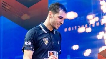 علي فرج ونوران جوهر يتأهلان بقوة لربع النهائي في كأس جراسهوبر للاسكواش