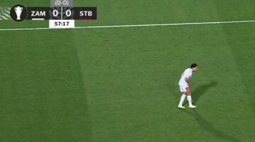 عمر جابر يغادر مواجهة الزمالك و ستيلينبوش بسبب الإصابة ومحمود جهاد بديلا له